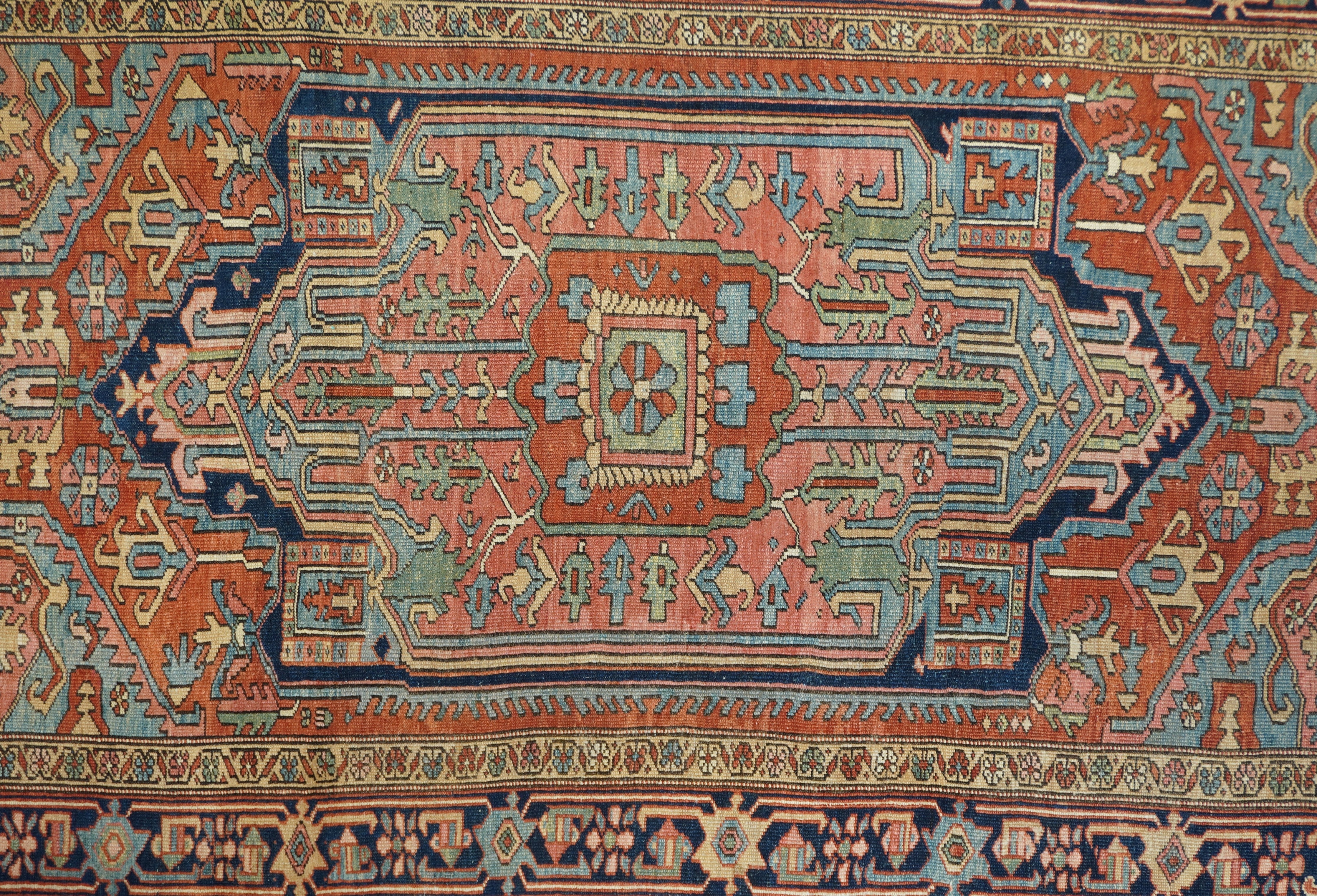 Antique Heriz Rug 6'6'' x 10'11''